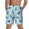 thumbnail image 4 of Uemuo Turtle Pattern Mens Swim Trunks Quick Dry Board Shorts with Mesh Lining, Stretch Beach Shorts Quick Dry No-Chafing Board Shorts-Medium, 4 of 9