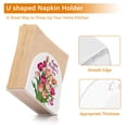 thumbnail image 4 of Happy Mother's Day Bunch Of Flowers Napkin Holder for Table Clear Napkin Stand Paper Holder Acrylic Organizer Dispenser Napkins for Dinner Kitchen Restaurant Room, 4 of 8