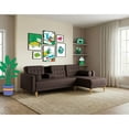 thumbnail image 1 of Sala Modular Reversible Makora Tyson Con Memory Foam, Color Chocolate, Lino Respaldo Reclinable De 3 posiciones., 1 of 9
