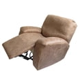 thumbnail image 3 of veasfak Standard Stretch Recliner Slipcovers Sofa Covers, 4-Pieces Furniture Protector Coffee (Suede), 3 of 4