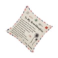 thumbnail image 1 of Kenally Funda de almohada con diseño de sobre, funda de almohada decorativa con forma cuadrada, funda de almohada para hija, hijo, sofá cama, cojín Ventana automotriz abuela nieto Kenally VI012490-07, 1 of 1