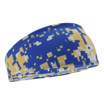 Unique Bargains 1 Pc Breathable Headband Triangle Sweat Headband for Sport Light Blue