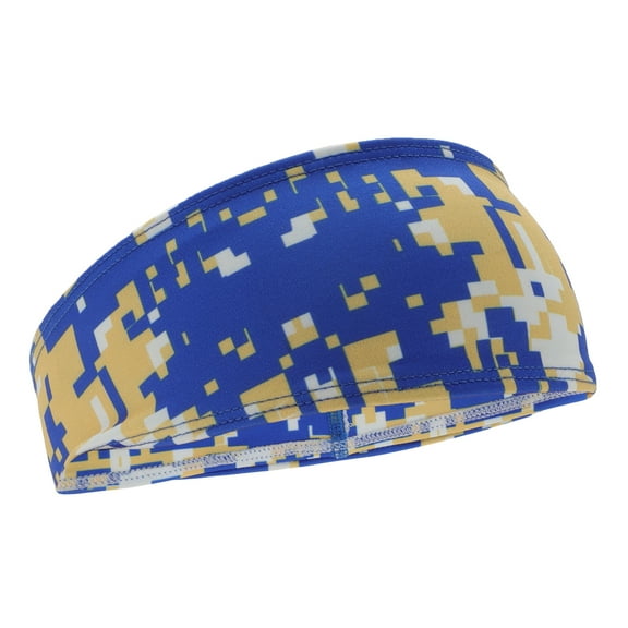 Unique Bargains 1 Pc Breathable Headband Triangle Sweat Headband for Sport Light Blue