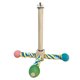 thumbnail image 1 of Soporte giratorio para pájaros Rueda de madera natural Juguetes para loros Jaula para pájaros Rama de madera Accesorios para periquitos Agapornis Ejercicio y entretenimiento Estimulación mental, 1 of 4