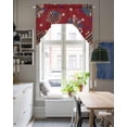 thumbnail image 5 of Independence Day Kitchen Swag Valances for Windows, Red Stars Stripes Sunflower Modern Swag Valances Curtains for Living Room, Rod Pocket Window Treatments for Bathroom, Bedroom, Cafe, 56"x36", 5 of 6