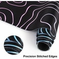 thumbnail image 5 of Topographic Mouse Pad, Large Gaming Mouse Pad Non-Slip Rubber Base Water-Resistant Desk Mat for Computer Keyboard, 35.4" x 15.75" Extended Desk Pad with Stitched Edges for Office Gaming, Black, 5 of 5