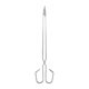 thumbnail image 2 of Charcoal Scissor Tongs with Chromium Plating for BBQ Use Silver Color Long Handle 5 Pieces, 2 of 5