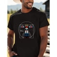 thumbnail image 1 of Camiseta informal de algodón para hombre, 100 % algodón, cuello redondo, manga corta y estampado original. Tejido de punto para deportes y actividades al aire libre. Colección primavera/verano/otoño., 1 of 5