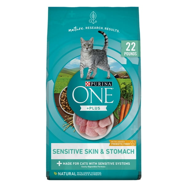 Purina ONE Sensitive Stomach, Sensitive Skin, Natural Dry Cat Food