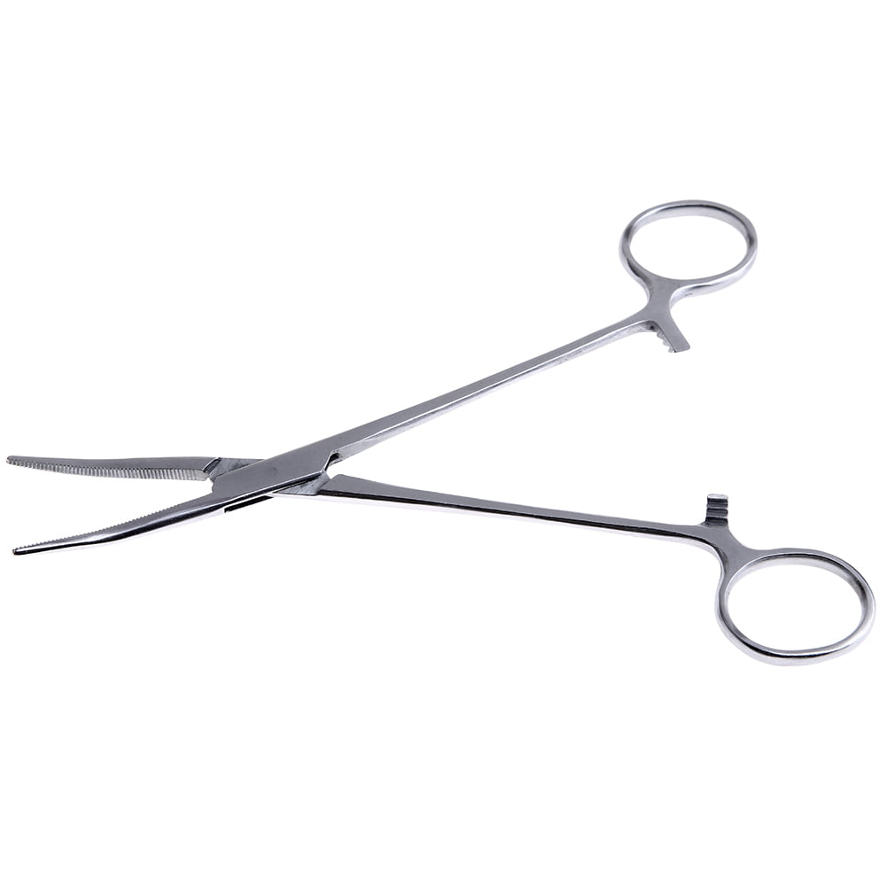 18cm 7'' Fly Fishing Locking Elbow Scissors Pliers Hemostat Decoupling #E 