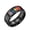 Black, variant on Men 8mm Stainless Steel Rainbow LGBT Pride Ring for Lesbian & Gay LGBTQ Pride with Cubic Zirconia Ring Black Size 10