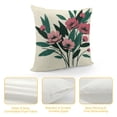 thumbnail image 4 of GOSMITH Pink Tulip Flower Throw Pillow Covers, Farmhouse Decorative Square Floral Cushion Covers, Lumbar Pillow for Sofa Living Room Bedroom Home Decor Art, 4 of 5