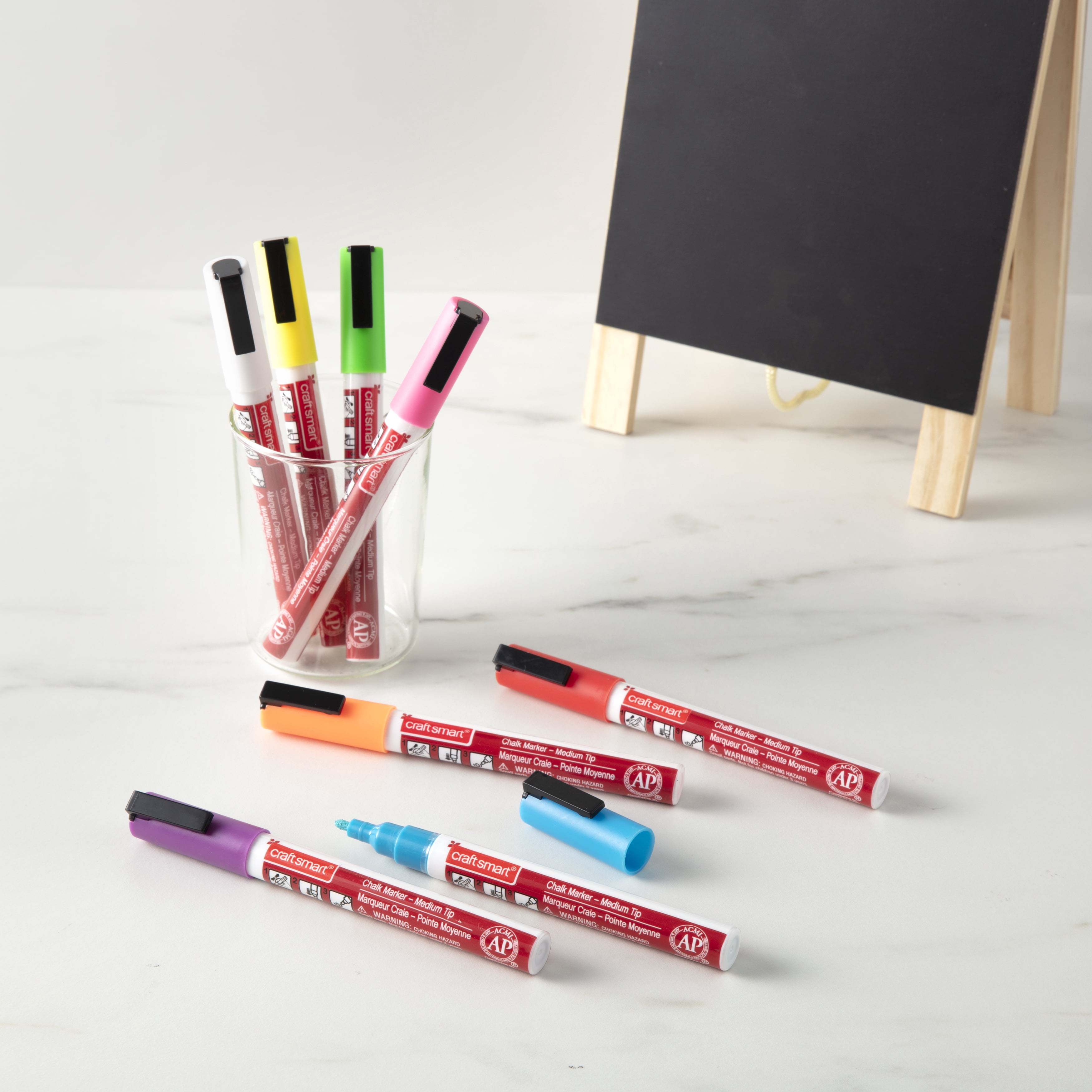 Fluorescent Medium Tip Chalk Marker Set by Craft Smart 8ct