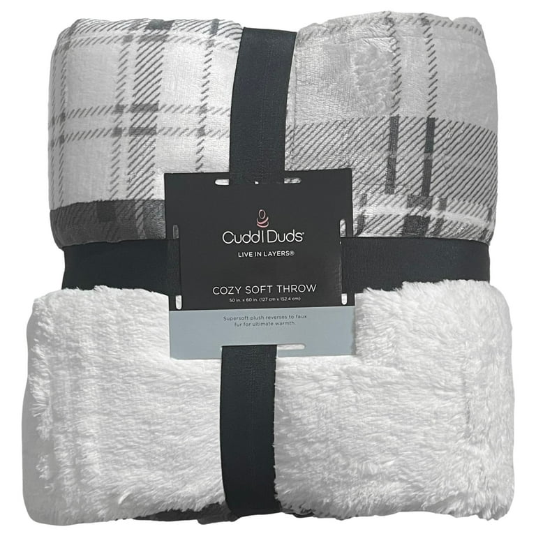 Cuddl duds luxury plush blanket sale