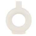 thumbnail image 1 of Florero de cerámica circular, florero hueco circular, florero mate moderno, adorno para sala de estar, dormitorio, oficina, 1 of 5