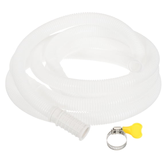 Uxcell 9.84ft Air Conditioner Drain Kit, Universal AC Drain Hose Connector Hose with Clamp Rubber Adapter