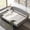 Gray, variant on Queen Upholstered Daybed with Deep Button Tufting, Curved Backrest and Wood Slats, Sofa-Style Guest Bed, No Box Spring