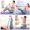 #427-Purple, variant on Kieccall 4 Tube Pedal Resistance Band with Counter Adjustable Leg Exercise Trainer Gift