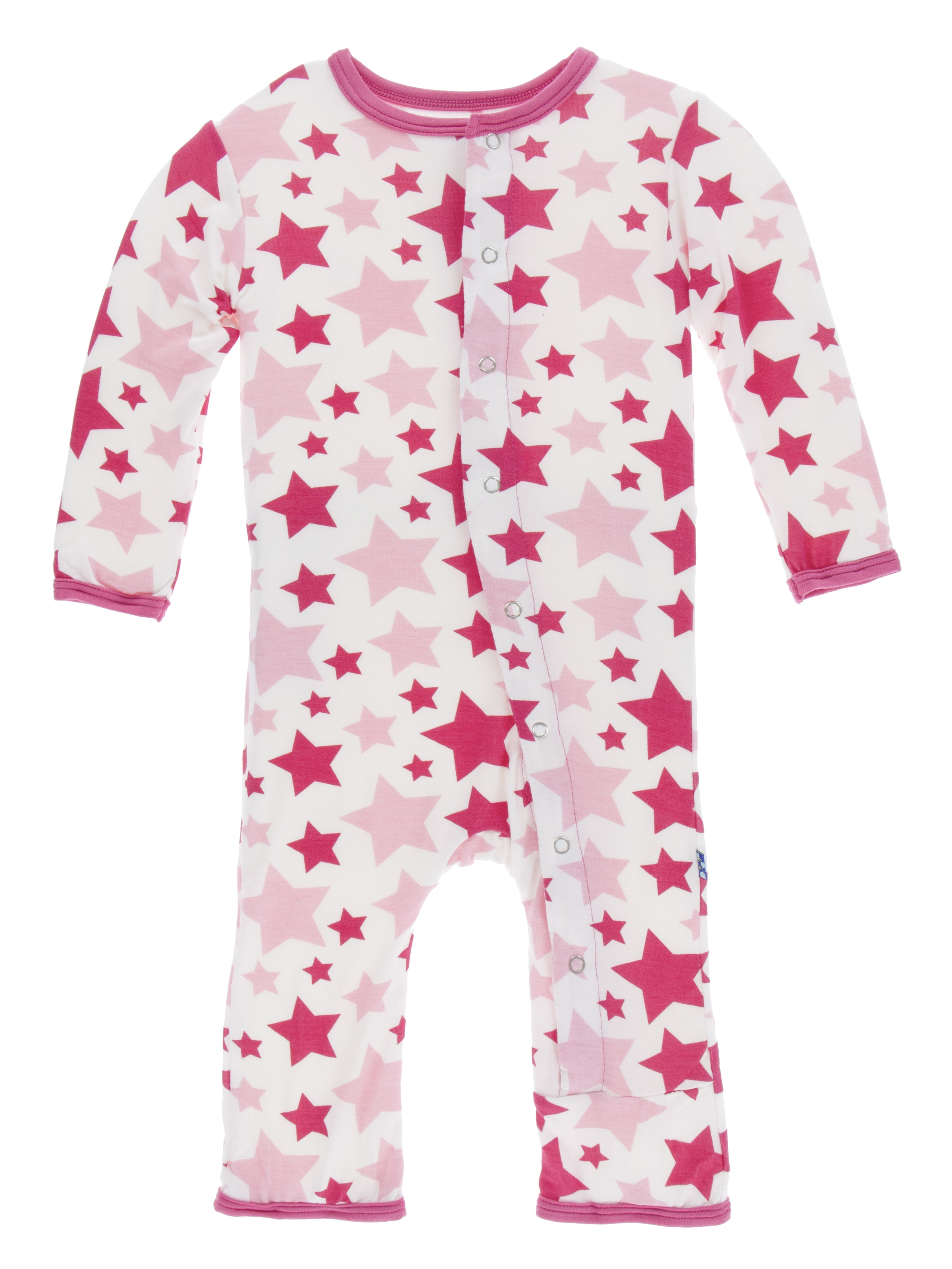 KicKee Pants Kickee Pants Unisex Baby Print Coverall with Snaps
