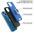 thumbnail image 6 of CoverON For Apple iPhone 14 Plus Case, Credit Card slot Ring KickStand Rugged Phone Cover Magnetic holder, Blue, 6 of 9