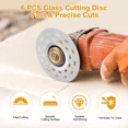 thumbnail image 2 of 6Pcs 4" Diamond Tile Cutting Saw Blade Widened Porous Rock Slab Grinding Disc, 2 of 5