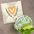 thumbnail image 2 of Cyprus Coat Of Arms 4'' X 4'' Square Wooden Coaster, 2 of 3
