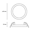 thumbnail image 3 of Estevez luminario LED empotrable FLAT DECO CCT, 6 Watts, 3 temperaturas, regulable, negro, 3 of 6