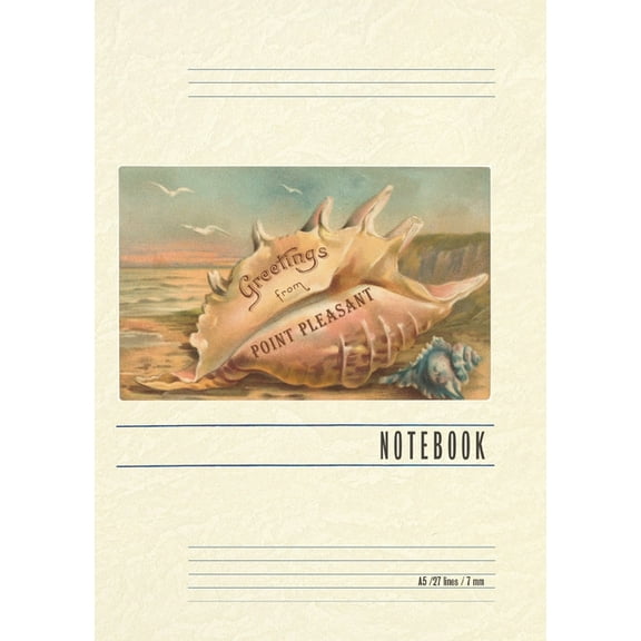 Vintage Lined Notebook Greetings from Point Pleasant, New Jersey, (Paperback)