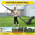 thumbnail image 6 of Lumiparty Outdoor Portable Basketball Hoop, 4.4-10ft Adjustable Height Basketball Goal System for Adults, with 44" Shatterproof PC Backboard, Black, 6 of 9