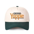 thumbnail image 2 of CERTIFIED Yuppie Embroidered Patchwork Trucker Cap | Adjustable Unisex Snapback, Modern Essential, 2 of 11