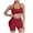 A6-Wine, variant on Two Piece Workout Sets For Women Tank Top Matching High Waist Booty Lifting Shorts Gym Yoga Active Wear Outfits Bra Tank Tops Sports Bra Gym Clothes Sets (S,Pink)