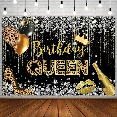 Image of Sendy 7x5ft Birthday Queen Backdrop for Woman Girl