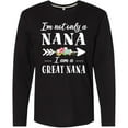 thumbnail image 3 of Inktastic I'm Not Only a Nana I'm a Great Nana with Flowers Long Sleeve T-Shirt, 3 of 5