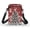 Leopard Print Roses, variant on HELLHERO Christmas lights Polyester Crossbody Sling Bags with Zipper Travel 2 Zippers