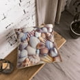 thumbnail image 5 of KLL Sea Shells Decorative Throw Pillow Covers Velvet Soft for Couch Sofa Bedroom Living Room Outdoor (No pillow core)- 18"x18", 5 of 5