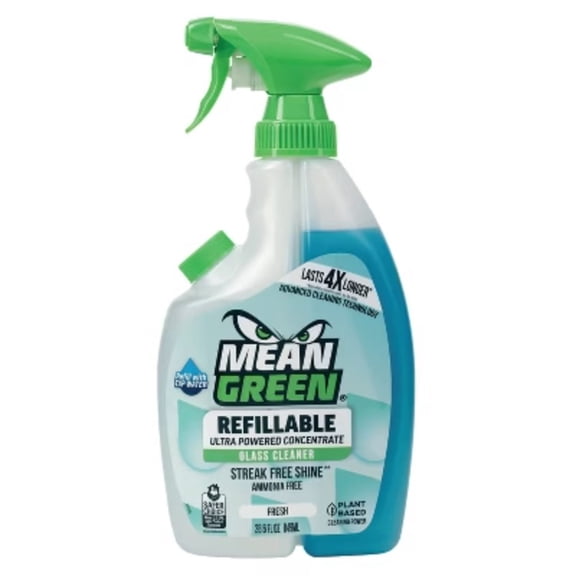 Mean Green Refillable Ultra Powered Concentrate Glass Cleaner - 28.6 fl oz