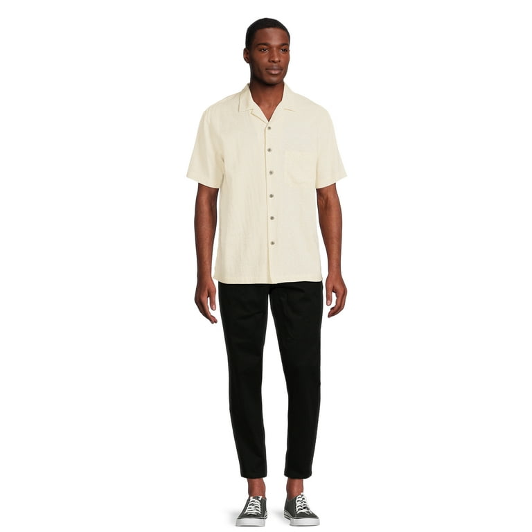white button up shirt mens walmart