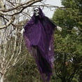 thumbnail image 3 of Dserhfy Halloween Hanging Skull Ghost Decoration Outdoor Creepy Grim Reapers Scary Flying Skeleton Ghost for Porch Yard Garden Tree Decor, 3 of 8