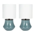 thumbnail image 2 of Sagebrook Home Modern 18"H Glass Novelty Table Lamp, Set Of 2 - 9" x 9" x 18", 2 of 10