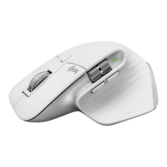 Logitech Master Series MX Master 3S for Mac - Wireless Bluetooth Mouse with Ultra-fast Scrolling - Pale Gray - Mouse - ergonomic - optical - 7 buttons - wireless - Bluetooth - pale gray - for Apple MacBook