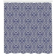 thumbnail image 3 of Ambesonne Renaissance Shower Curtain, Rococo Floral Damask, 69"Wx70"L, Violet Blue Cream, 3 of 3