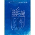 thumbnail image 2 of Borders, Cole 12x14 Black Ornate Wood Framed with Double Matting Museum Art Print Titled - PP217-Faded Blueprint NFL Display Patent Poster, 2 of 4