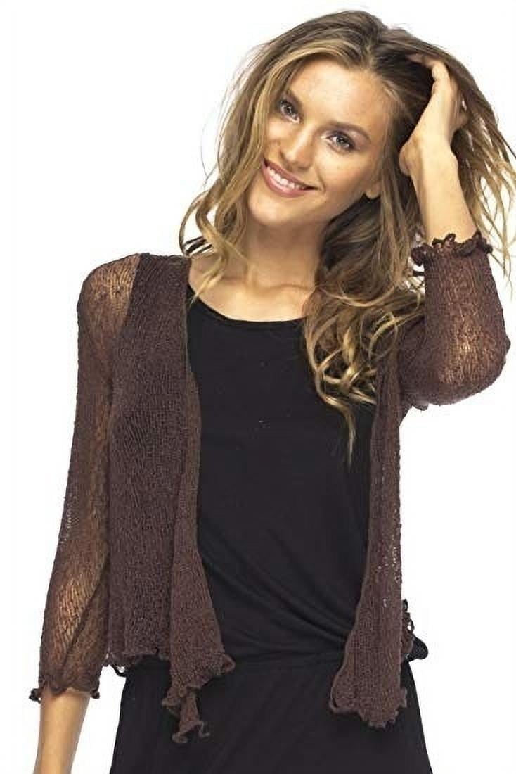 Weight Cardigan Crop Tops 
