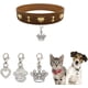 thumbnail image 1 of 12 colgantes con forma de gato y perro, 3 estilos, con forma de pata y corazón, para collar de mascota, llavero de aleación con diamantes de imitación y purpurina, con mosquetón, joyería con clip., 1 of 9