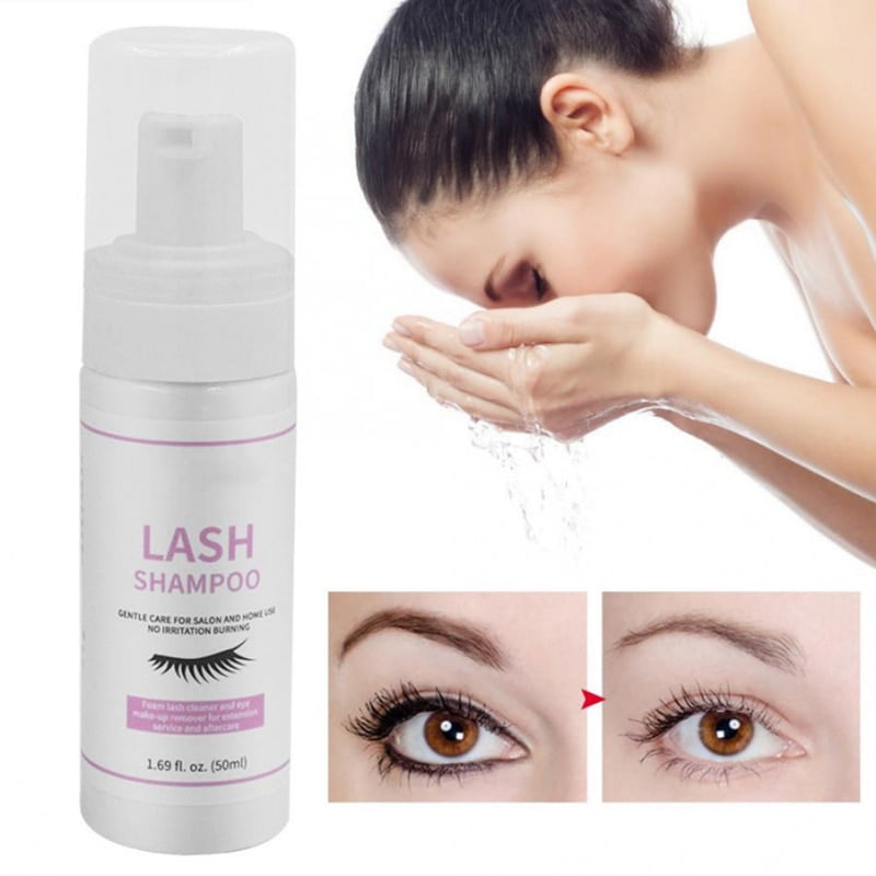 Buy 50ml Eyelash Extension Shampoo Eyelid Foaming Cleanser Wash For Extensions And Natural 