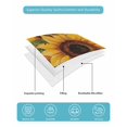 thumbnail image 5 of Sunflower Twin Size Down Alternative Comforter, Lightweight Comforter Quilt Bedding Set with Pillow Shams Oil Painting Summer Botanical All Seasons Bed Comforter Duvet Insert 68"x86", 5 of 7