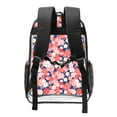 thumbnail image 2 of Honeii Japanese Cherry Blossoms Print Clear Backpack Heavy Duty Transparent Bag 17" See Through BookBag for Women Men Adults Work Festival Sports Travel, 2 of 7