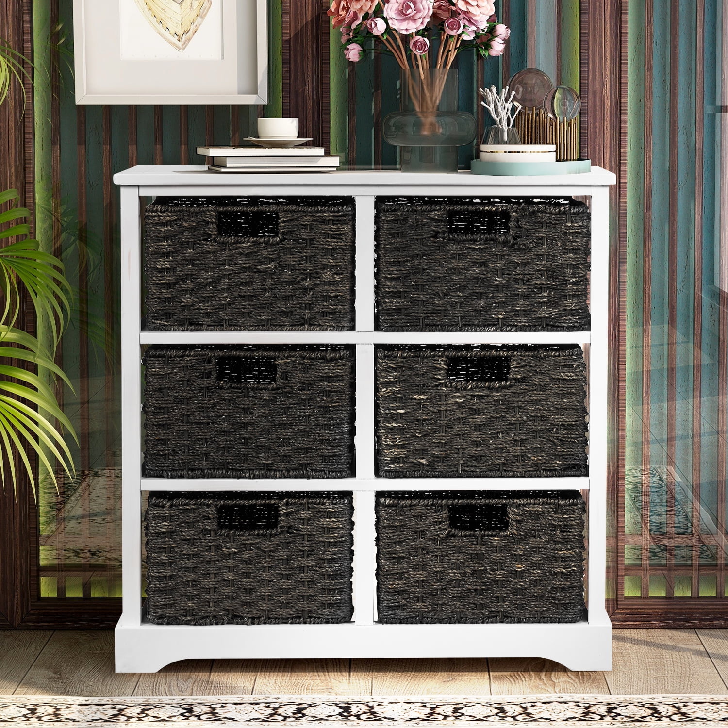Kitchen Storage Wooden Rustic Storage
