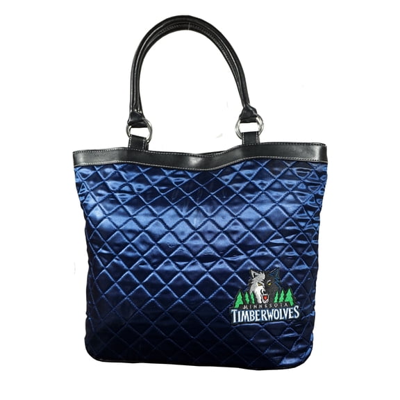 Minnesota Basketball Timberwolves Quilted Tote Bag Purse 16" x 5.5" x 12"