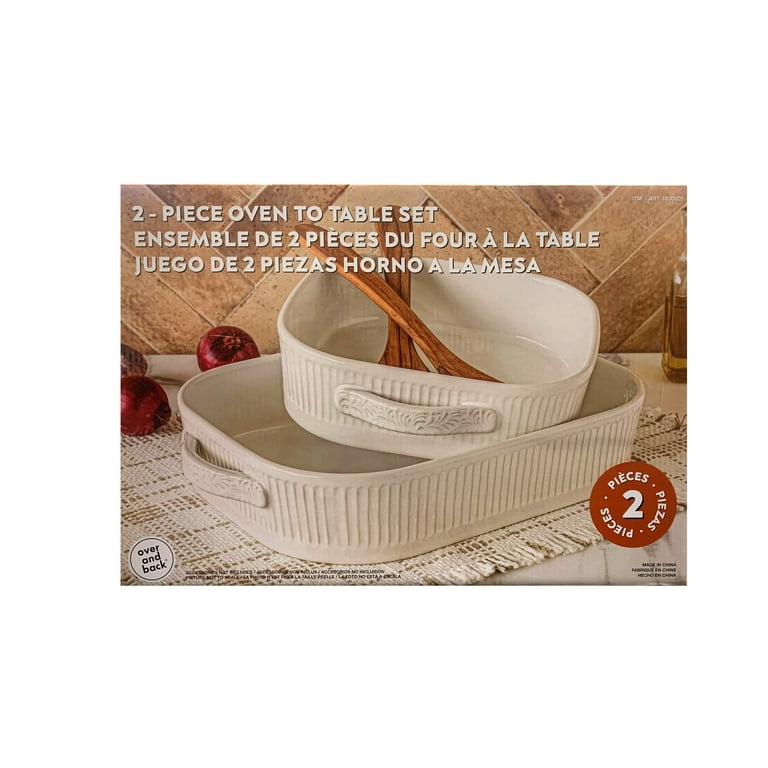 overandback 2-piece Casserole Set